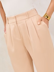 Lipsy Champagne Gold Satin Wide Leg Trousers - Image 2 of 4