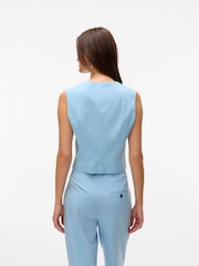VERO MODA Blue Asymetric Button Waistcoat - Image 2 of 6