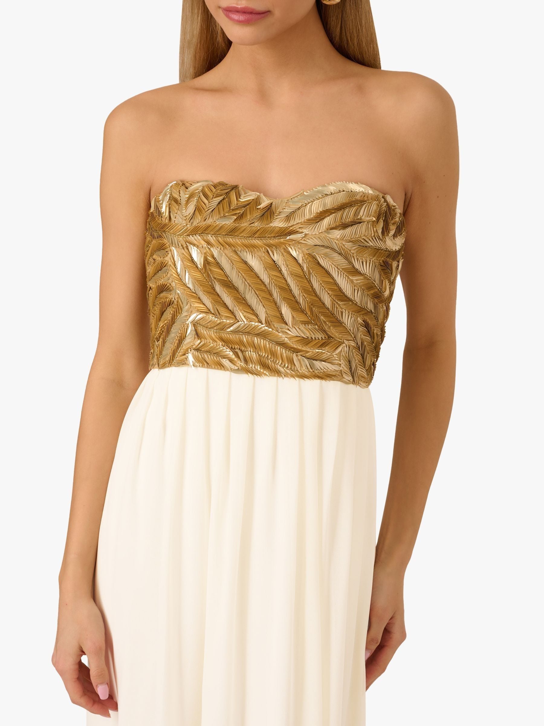 【海外限定】AdriannaPapell ドレス☆Adrianna by Beaded Strapl Adrianna by Adrianna Papell Sleeveless Beaded Strap Stretch