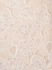 Adrianna Papell Sequin Lace White Ankle Dress - Image 6 of 6