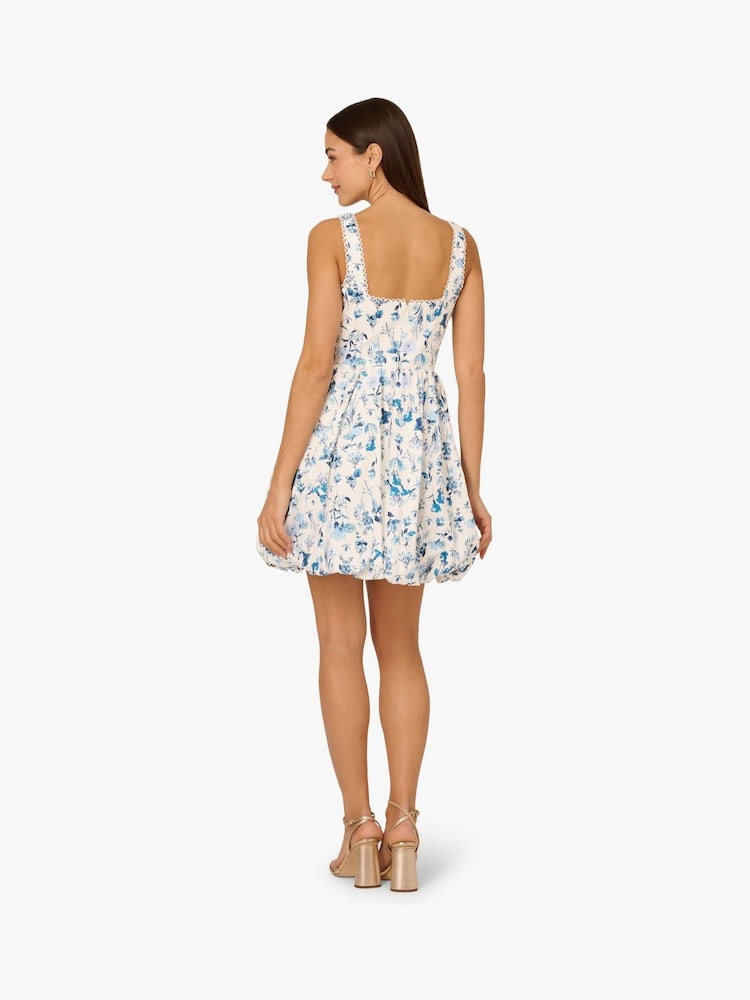 Adrianna by Adrianna Papell Balloon White Short Dress - Image 2 of 6
