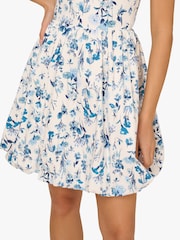 Adrianna by Adrianna Papell Balloon White Short Dress - Image 4 of 6