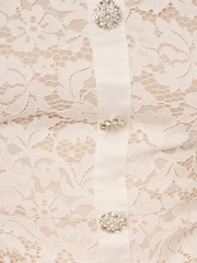 Adrianna Papell Corded Lace White Short Dress - Image 6 of 6
