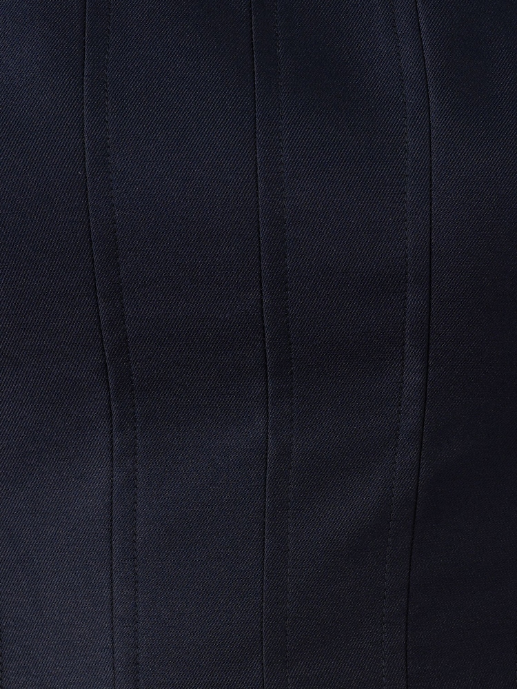 Adrianna Papell Blue Mikado Ankle Dress - Image 6 of 6 Adrianna Papell Blue Mikado Ankle Dress - Image 6 of 6