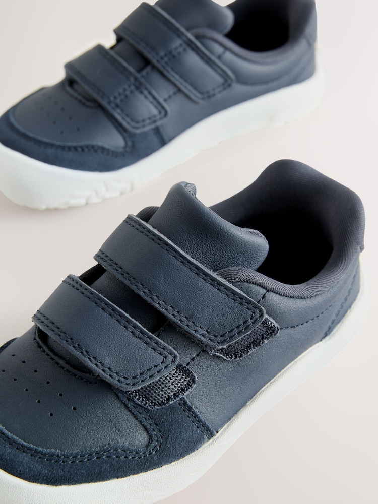 Bleumarin - Barefoot Leather Touch Fastening Trainers - Image 5 of 8