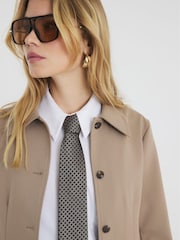 River Island Brown Wide Leg Pleat Trousers - Image 3 of 5