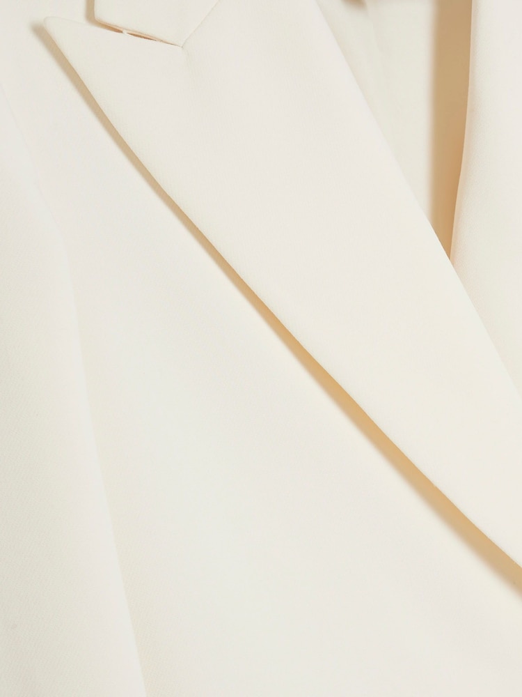 River Island Cream Oversized Petite Double Breasted Blazer - Image 6 of 6 River Island Cream Oversized Petite Double Breasted Blazer - Image 6 of 6