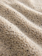 Ecru Marl Nep - Zip trimestral - Borg Fleece - Imagem 2 de 3