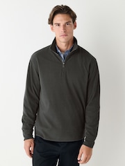 Brown Soft Touch Quarter Zip Neck Fleece - Image 1 of 7