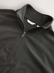 Brown Soft Touch Quarter Zip Neck Fleece - Image 7 of 7