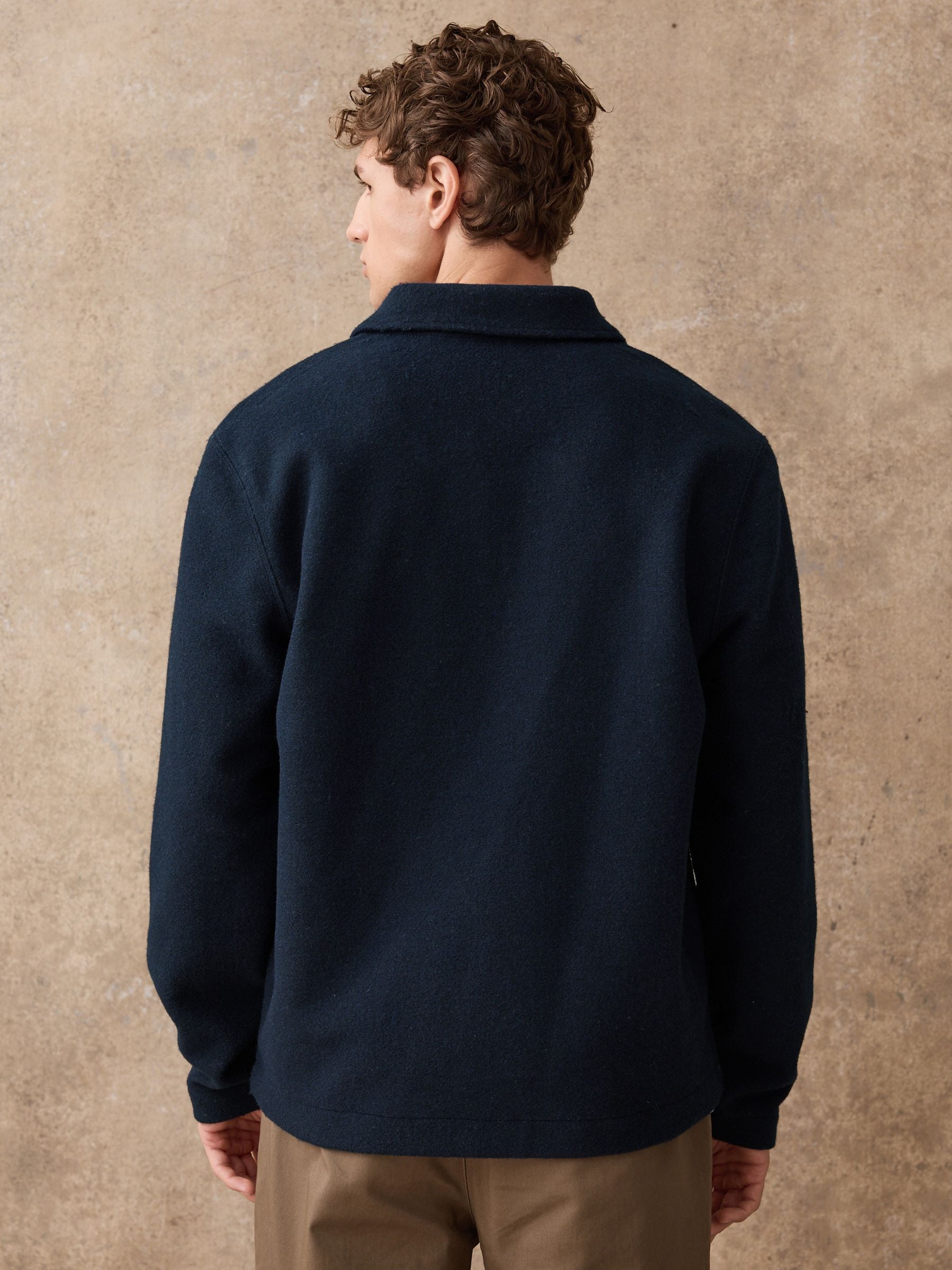 トップス NOAH / Sweater Polo 25SS Navy : M トップス NOAH / Sweater Polo 25SS Navy : M Noah - Sweater Polo in