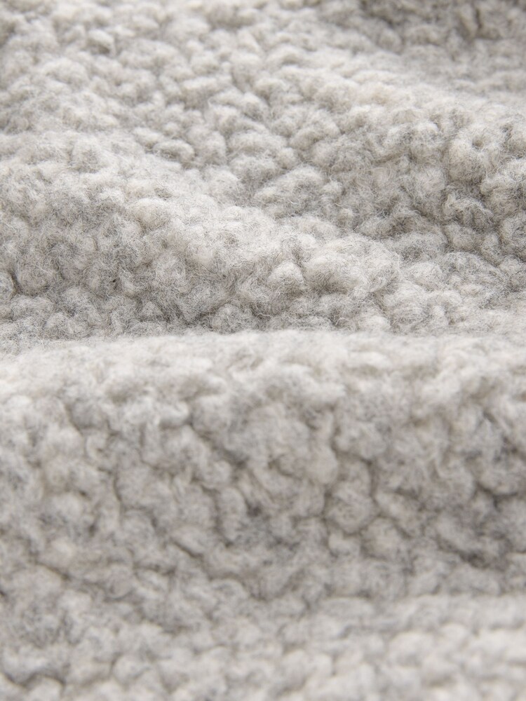 Grey Zip Through Funnel Neck Fleece - Image 4 of 4