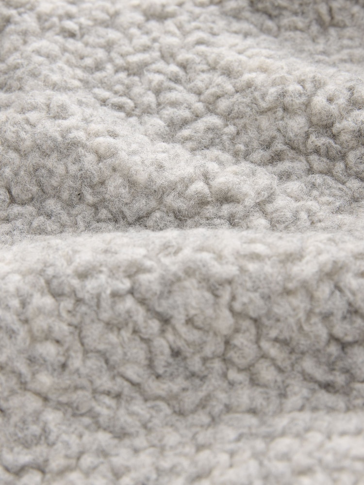 Grey Zip Through Funnel Neck Fleece - Image 4 of 4 Grey Zip Through Funnel Neck Fleece - Image 4 of 4