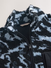 Camouflage Zip Neck Full Zip Printed Fleece - Image 6 of 8