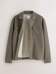 Natur/Braun - Ohne Kapuze. - Mit Fleece gefütterte Shacket - Bild 1 von 10