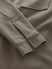 Natur/Braun - Ohne Kapuze. - Mit Fleece gefütterte Shacket - Bild 10 von 10