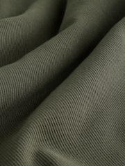 Khaki Green Hooded Borg Fleece Lined Shacket - Image 4 of 4