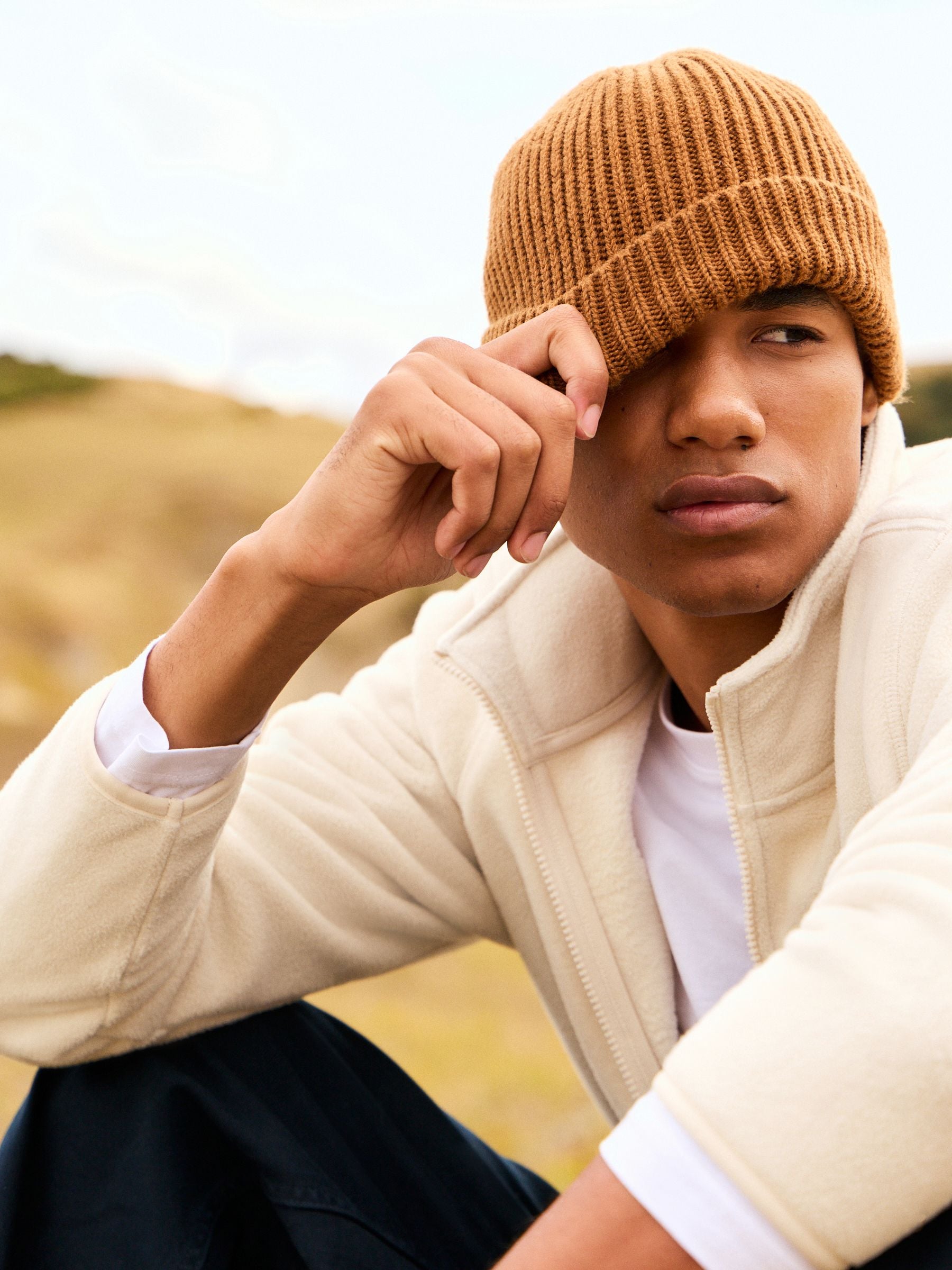 Buy Ecru White Utility Style Polar Fleece from the Next UK online shop