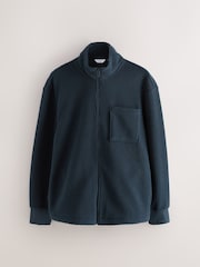 Navy Blue Zip Through Fleece - Image 1 of 3
