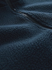 Navy Blue Zip Through Fleece - Image 2 of 3