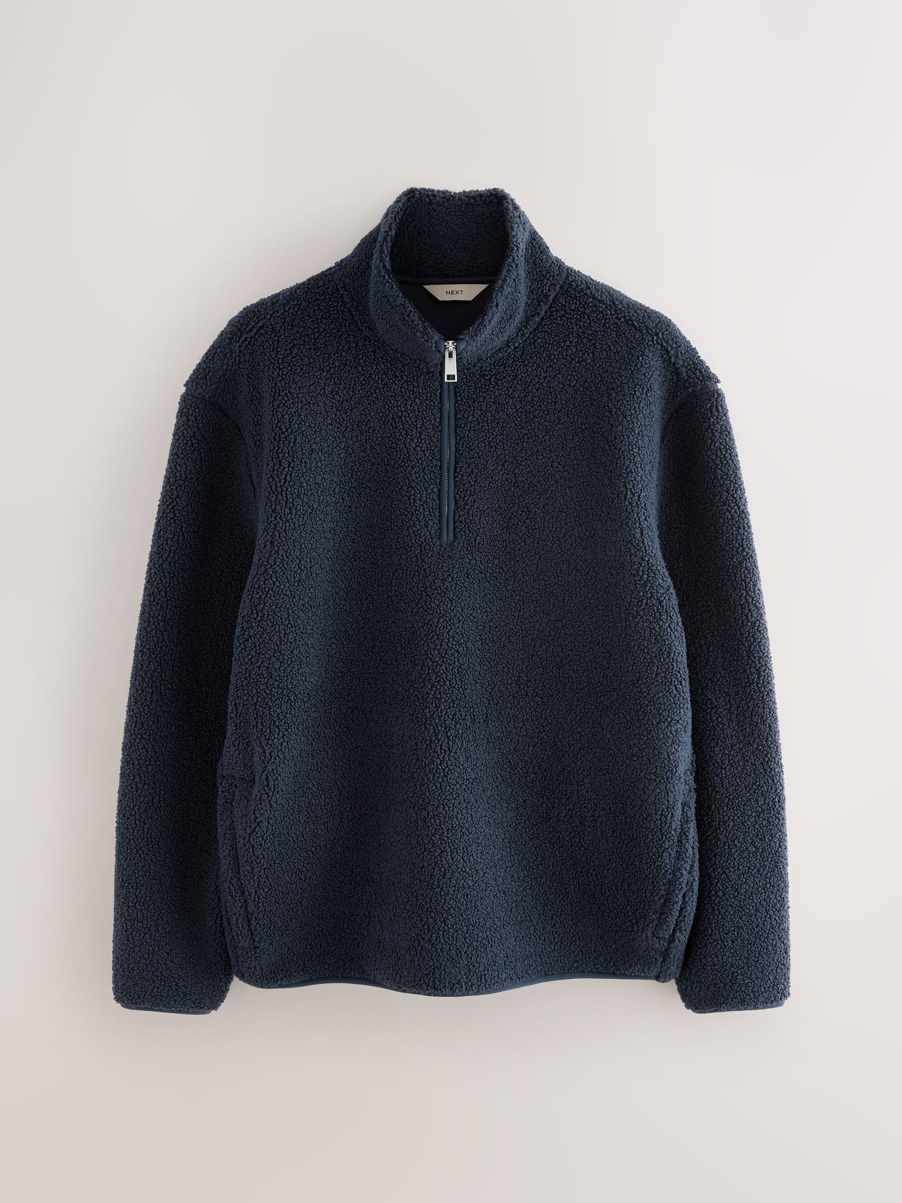 Comprar Azul marinho - Blusa Borg Quarter Zip com gola funil from