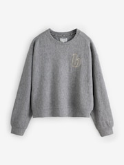 B by Ted Baker Grey Knit Look Lounge Top - Image 8 of 12