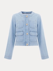 Phase Eight Blue 100% Cotton Ripley Denim Jacket - Image 6 of 6