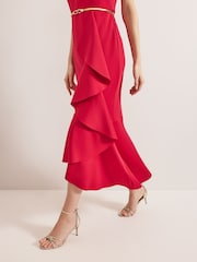 Phase Eight Pink Aida Maxi Dress - Image 5 of 7