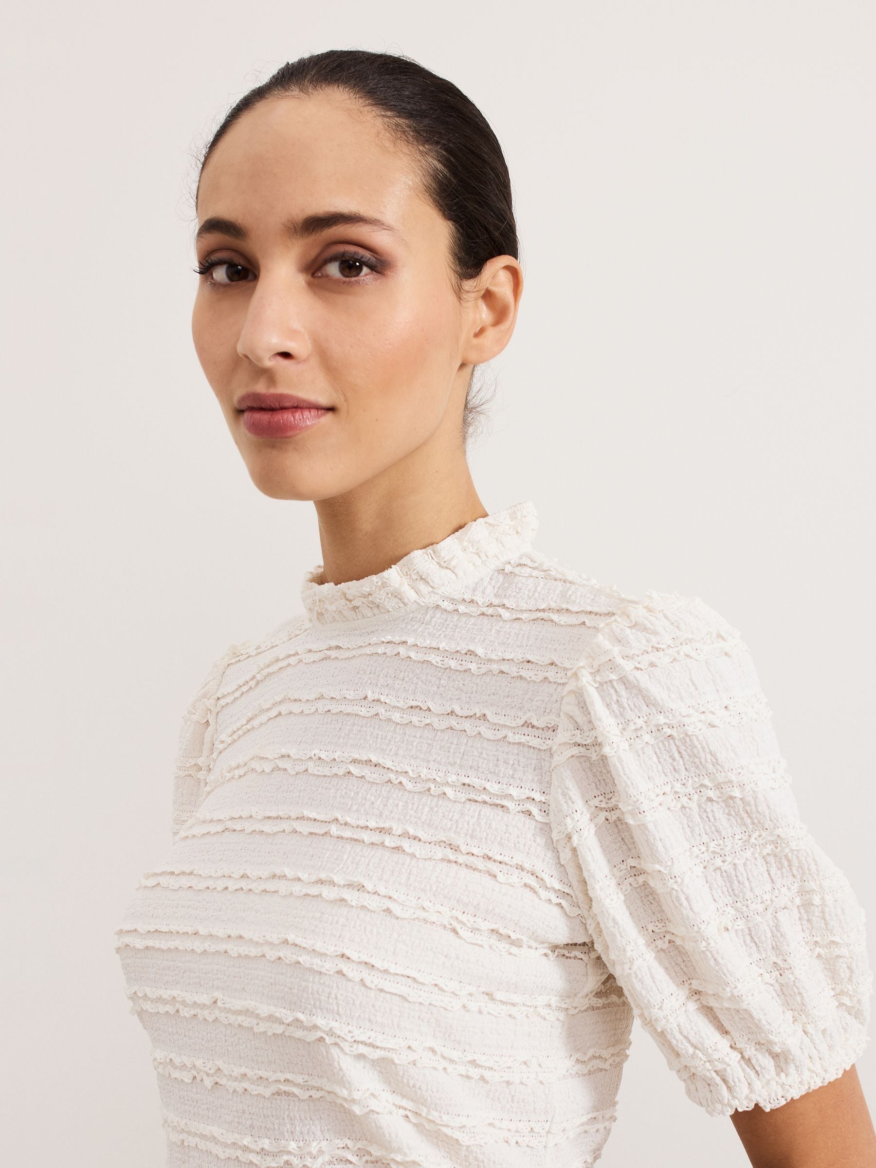 Buy Phase Eight Cream Samiha Lace Top from Next United Arab Emirates