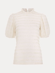 Phase Eight Cream Samiha Lace Top - Image 7 of 7