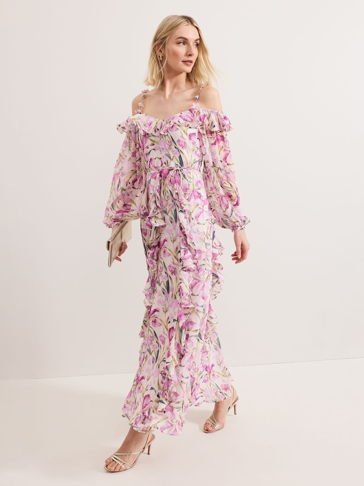 Phase Eight Pink Sarah Floral Dress - Image 1 of 7