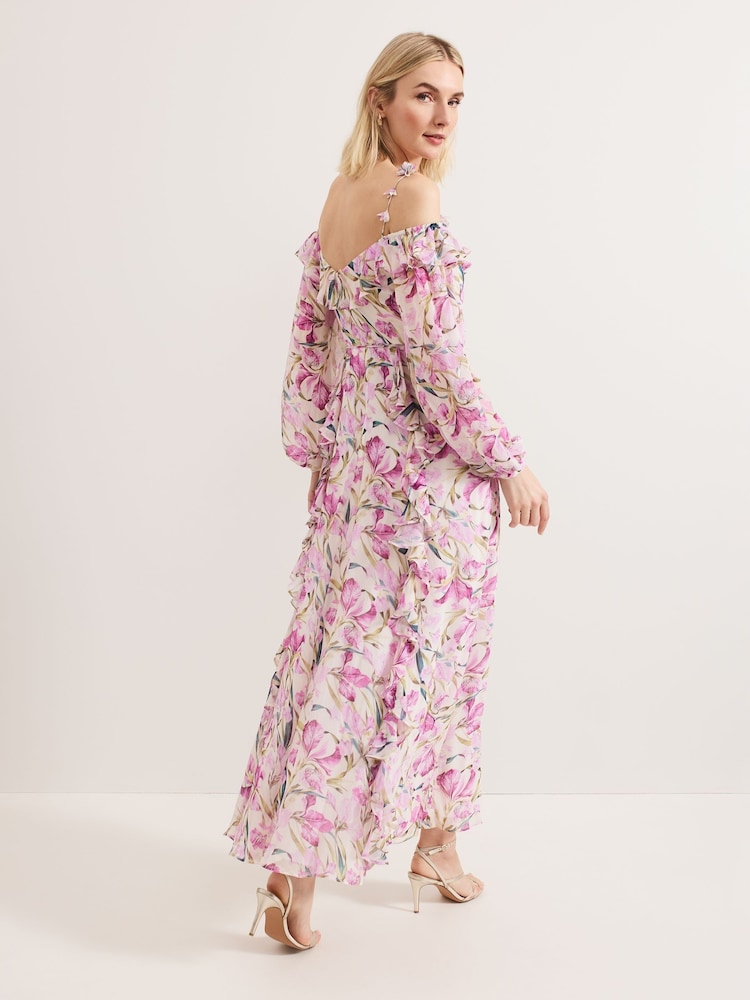 Phase Eight Pink Sarah Floral Dress - Image 2 of 7