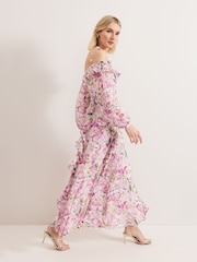 Phase Eight Pink Sarah Floral Dress - Image 7 of 7