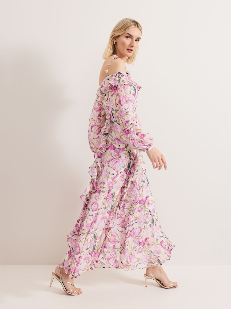 Phase Eight Pink Sarah Floral Dress - Image 7 of 7