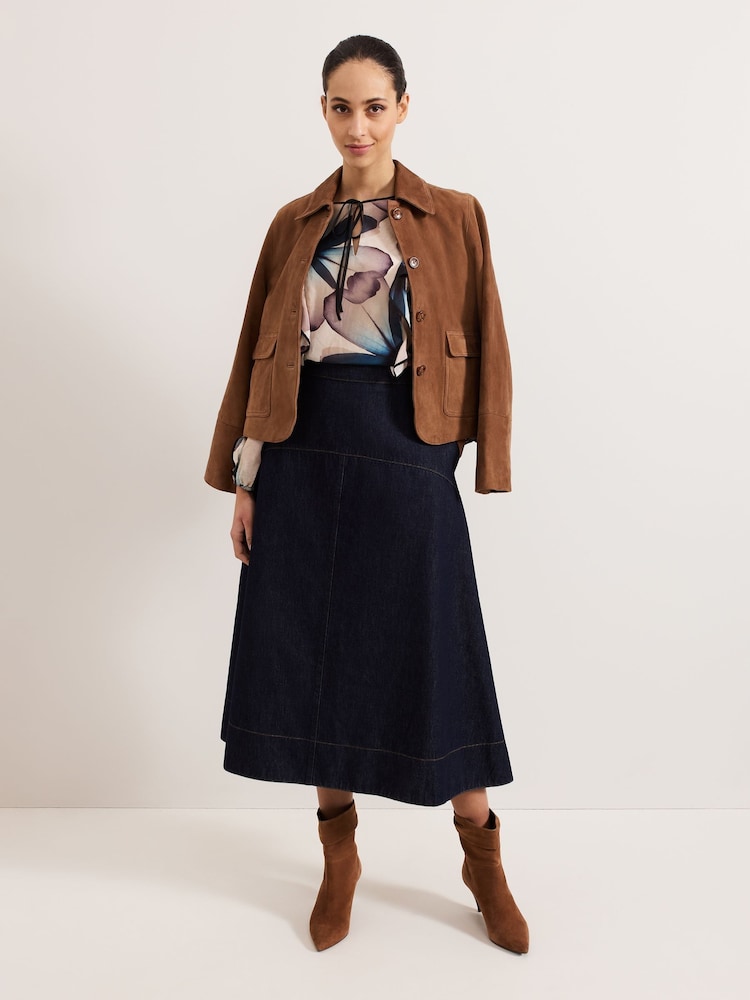 Phase Eight Black Cosmos Silk Blouse - Image 4 of 7