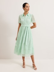 Phase Eight Green Sandy Lace Dress - Image 1 of 7