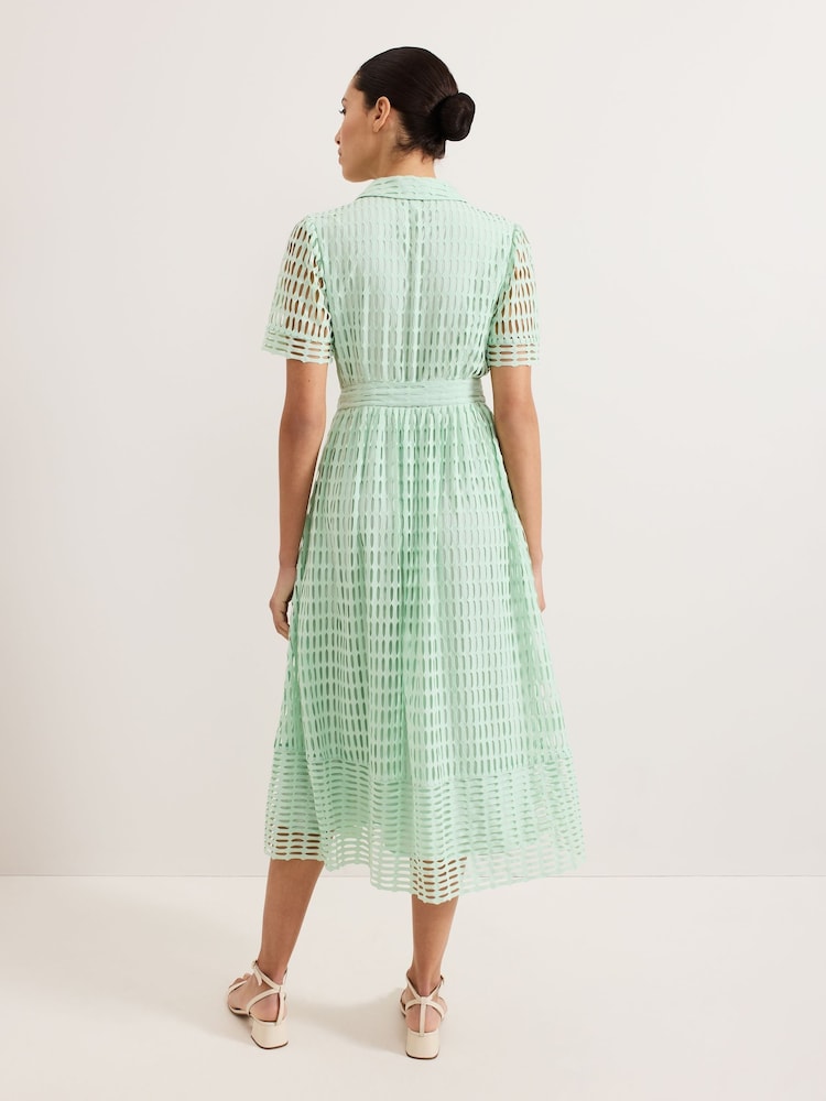 Phase Eight Green Sandy Lace Dress - Image 2 of 7