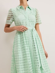 Phase Eight Green Sandy Lace Dress - Image 5 of 7