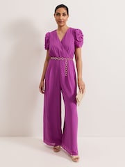 Phase Eight Purple Petite Helene Jumpsuit - Image 1 of 6