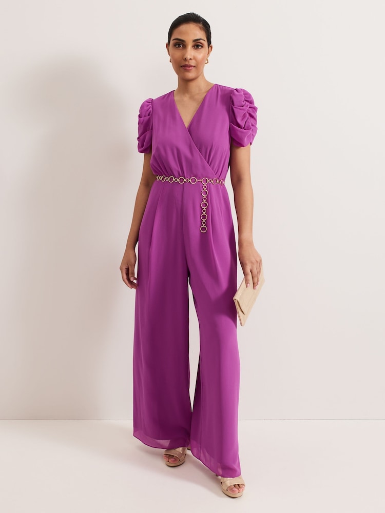 Phase Eight Purple Petite Helene Jumpsuit - Image 1 of 6