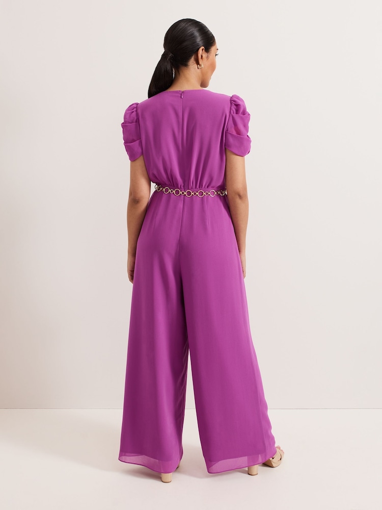 Phase Eight Purple Petite Helene Jumpsuit - Image 2 of 6