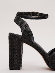 Phase Eight Black Platform Sandals - Image 4 of 7