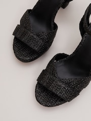 Phase Eight Black Platform Sandals - Image 5 of 7