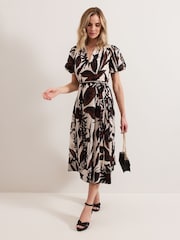 Phase Eight Black Platform Sandals - Image 6 of 7