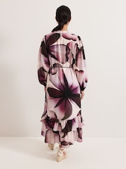 Phase Eight Purple Petite Clarra Floral Dress - Image 2 of 6