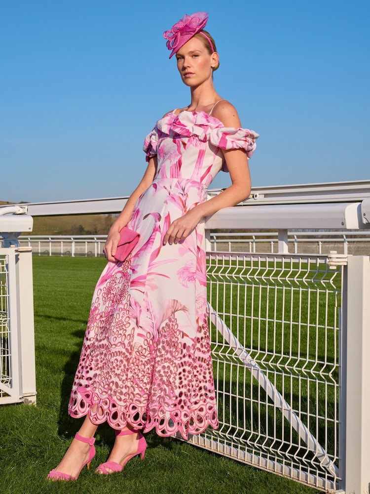 Phase Eight Pink Esme Dress - Image 1 of 8 Phase Eight Pink Esme Dress - Image 1 of 8