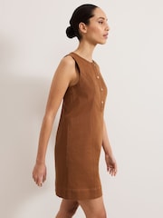 Phase Eight Brown Janah Denim Dress - Image 5 of 7