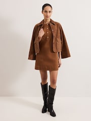 Phase Eight Brown Janah Denim Dress - Image 6 of 7