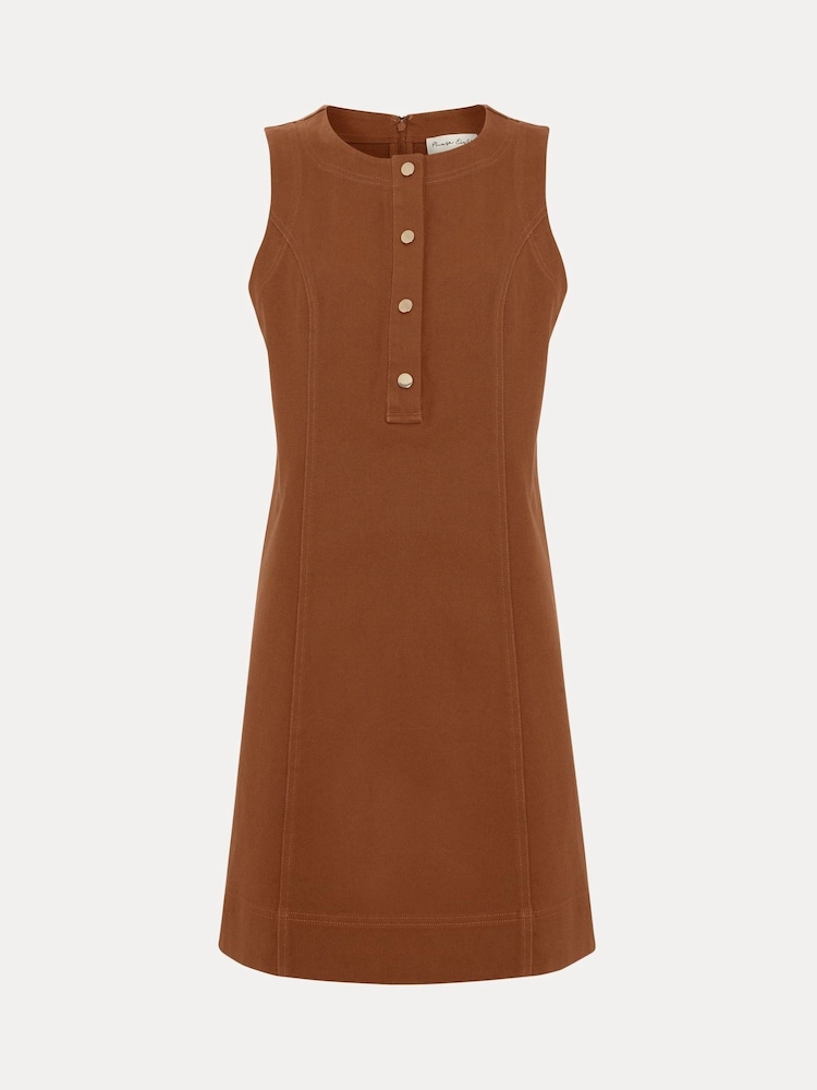 Phase Eight Brown Janah Denim Dress - Image 7 of 7