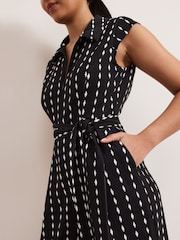 Phase Eight Black Petite Delina Geo Jumpsuit - Image 5 of 6